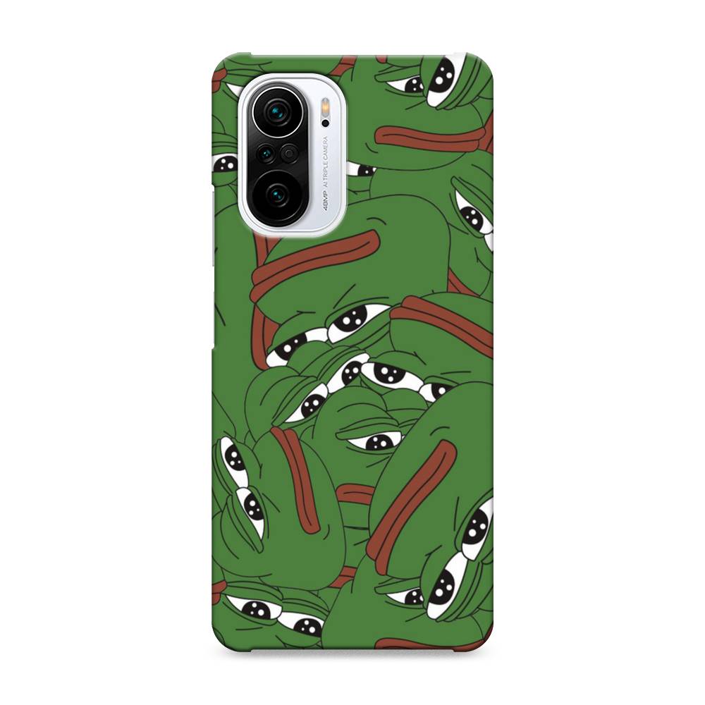 

Пластиковый чехол "Печальный frog" на Xiaomi Poco F3, 310120-7