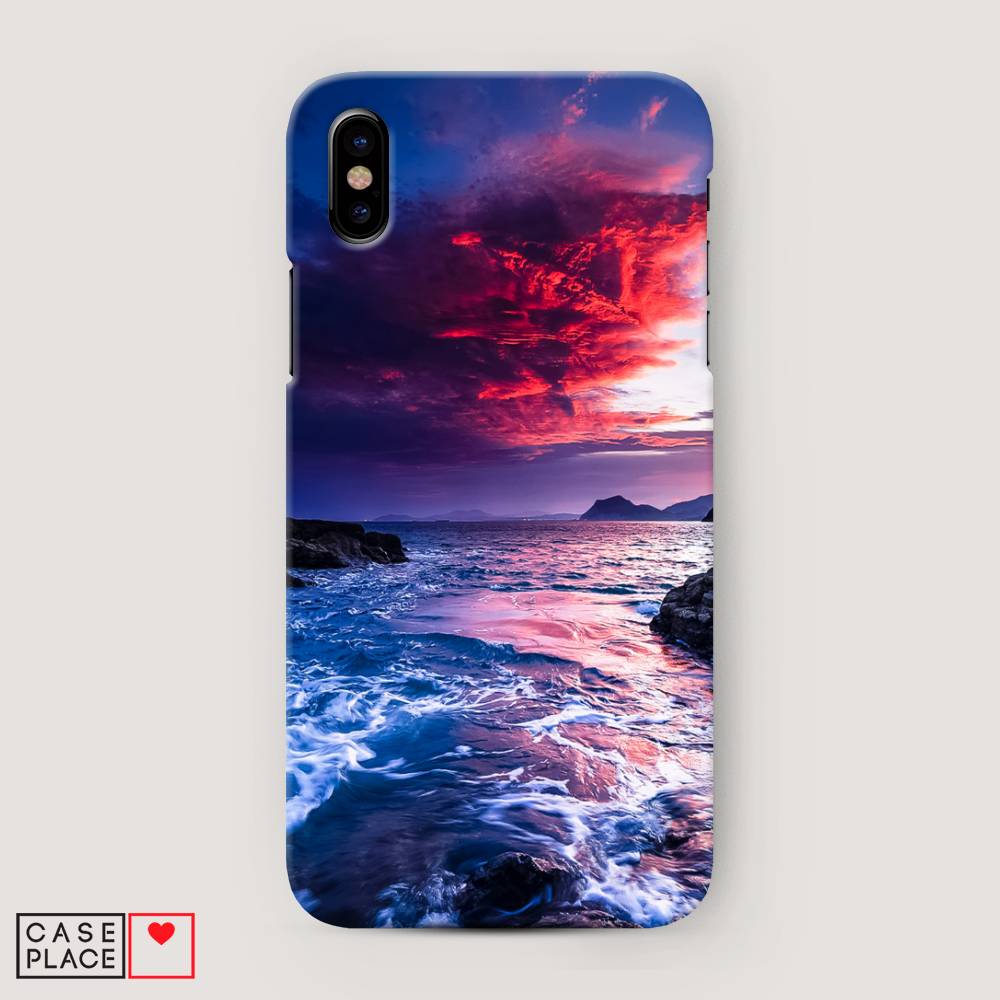 

Пластиковый чехол "Волны 1" на Apple iPhone XS Max (10S Max), 11920-3