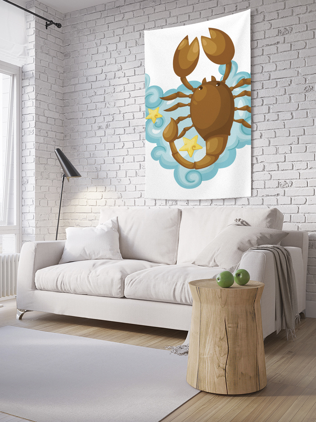 

Вертикальное фотопанно на стену JoyArty Скорпион наив 100x150 см, Скорпион наив