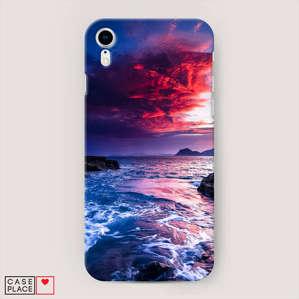 

Пластиковый чехол "Волны 1" на Apple iPhone XR (10R), 12020-3