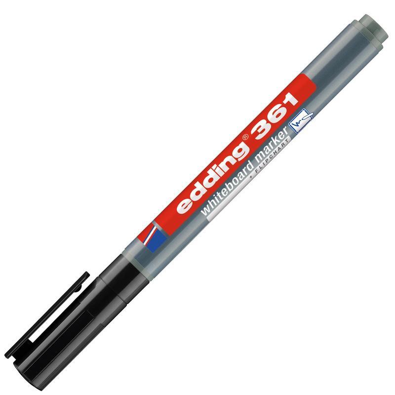 

Маркер для досок Edding 361/1 (круглый наконечник, 1мм, черный), 10шт.