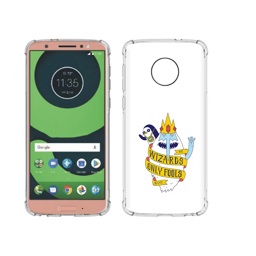 

Чехол MyPads Tocco для Motorola Moto G6 время приключений снежный король (PT99805.376.278), Прозрачный, Tocco