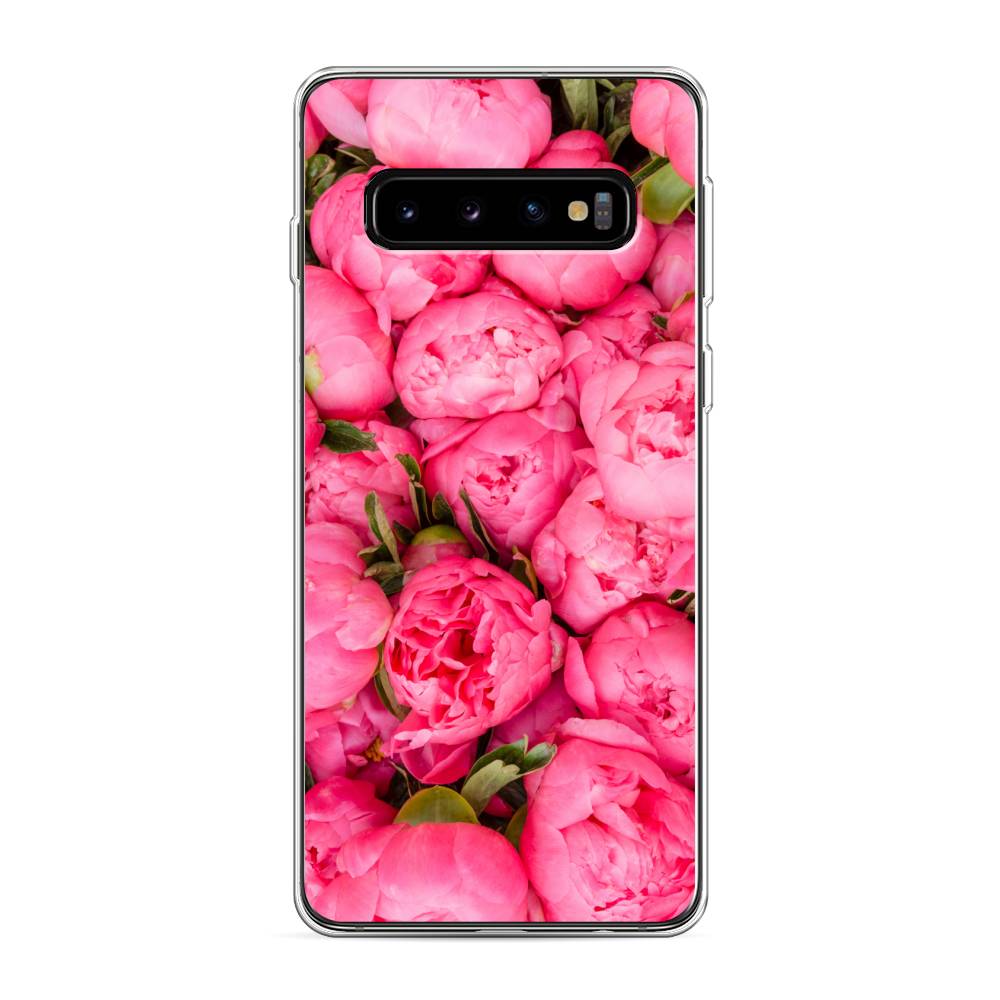 

Силиконовый чехол "Прекрасные пионы" на Samsung Galaxy S10, Разноцветный, 27050-8