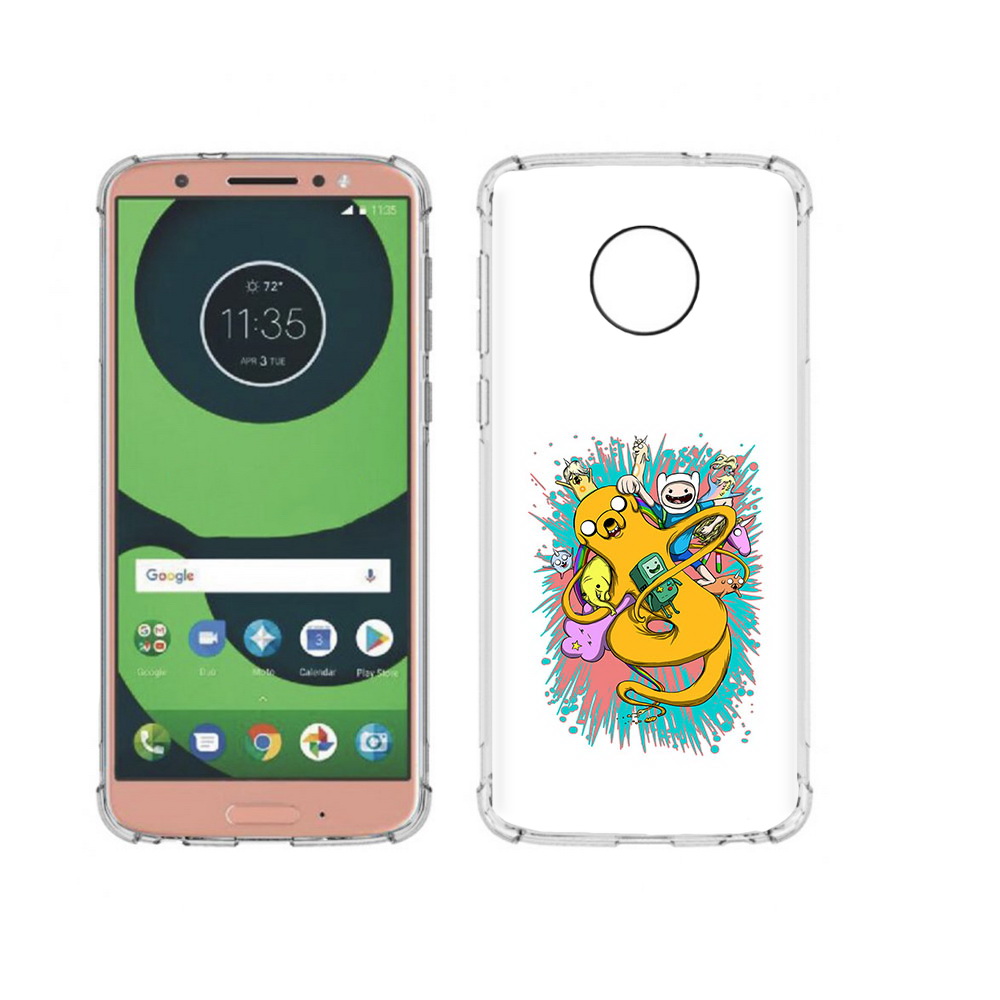 

Чехол MyPads Tocco для Motorola Moto G6 время приключений рисунок (PT99805.376.276), Прозрачный, Tocco