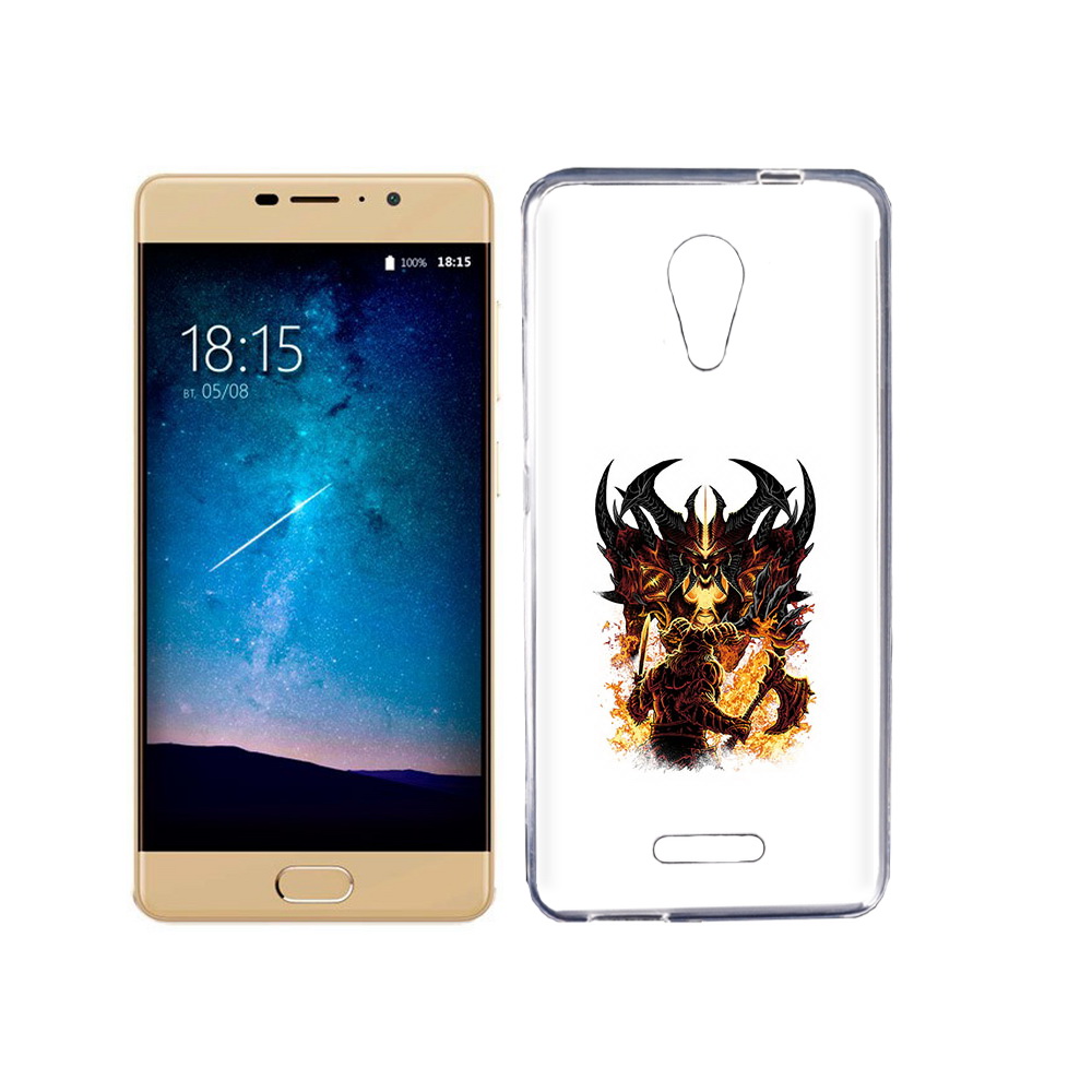 

Чехол MyPads Tocco для BQ 5201 Space демон shadow fiend, Прозрачный, Tocco
