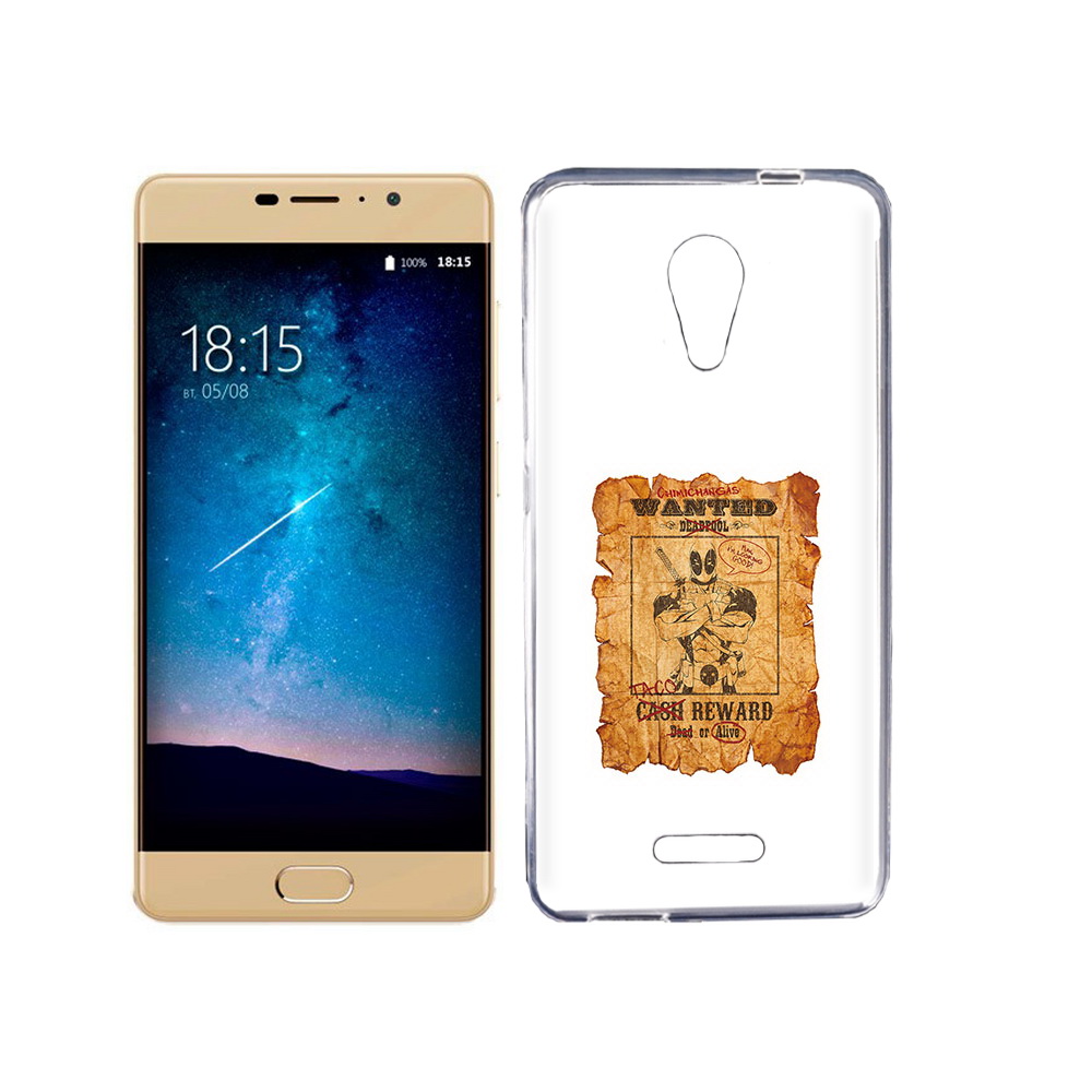 

Чехол MyPads Tocco для BQ 5201 Space дедпул, Прозрачный, Tocco