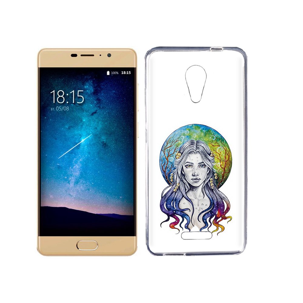 

Чехол MyPads Tocco для BQ 5201 Space девушка с красивыми волосами, Прозрачный, Tocco