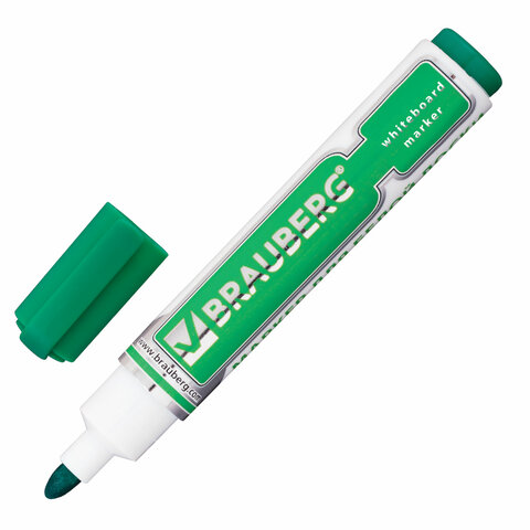 

Маркер для досок Brauberg Neo (круглый наконечник, 5мм, зеленый, с клипом) 12шт. (150490)