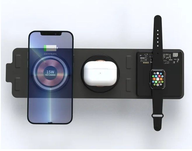 

Беспроводное зарядное устройство NoBrand, 15 W черный (00-00531180)