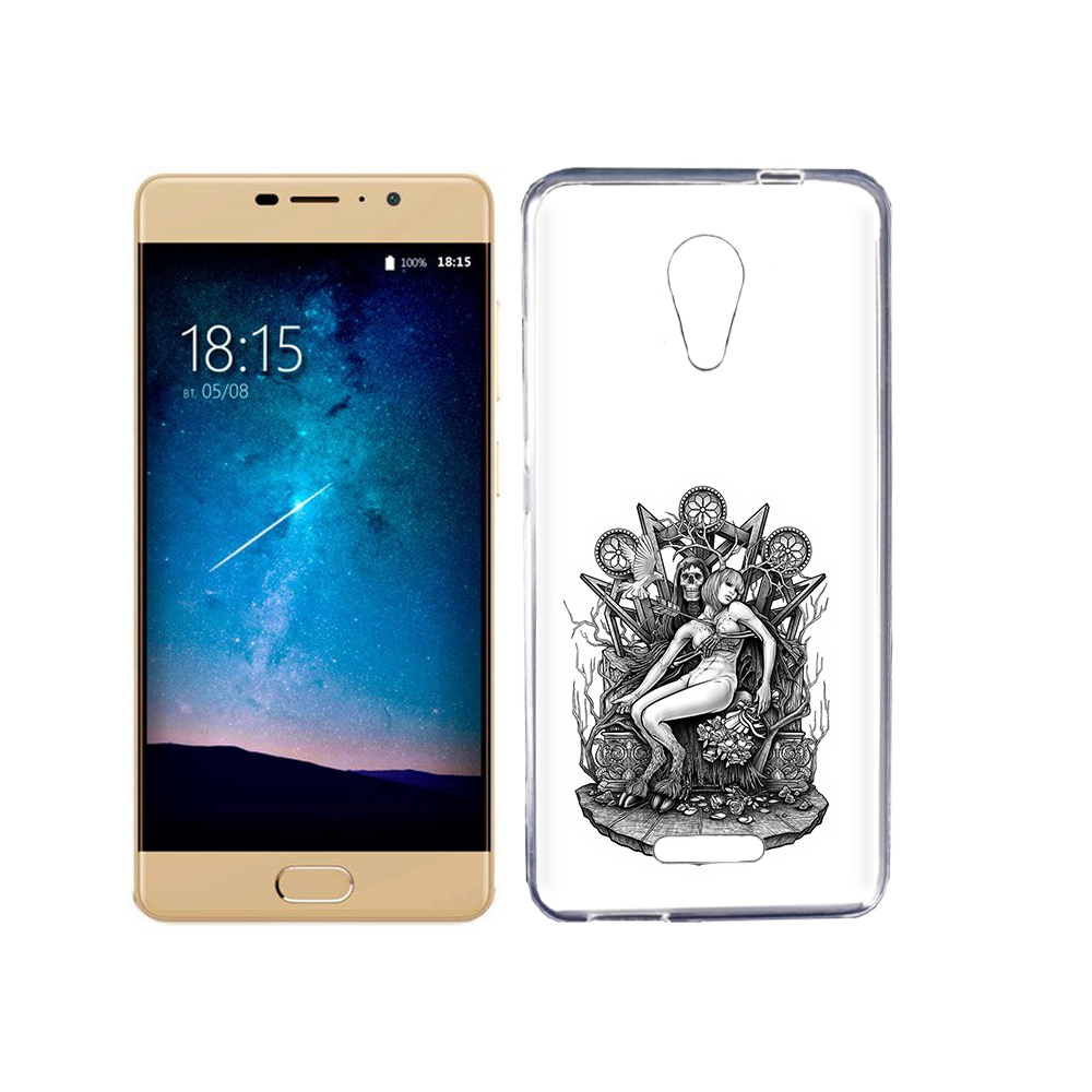 

Чехол MyPads Tocco для BQ 5201 Space девушка на троне, Прозрачный, Tocco