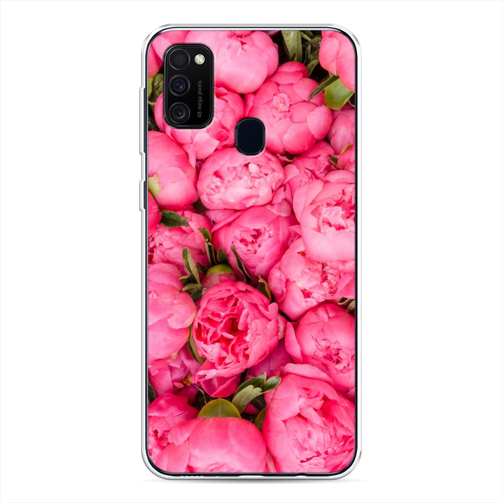 

Силиконовый чехол "Прекрасные пионы" на Samsung Galaxy M21, Разноцветный, 29750-8