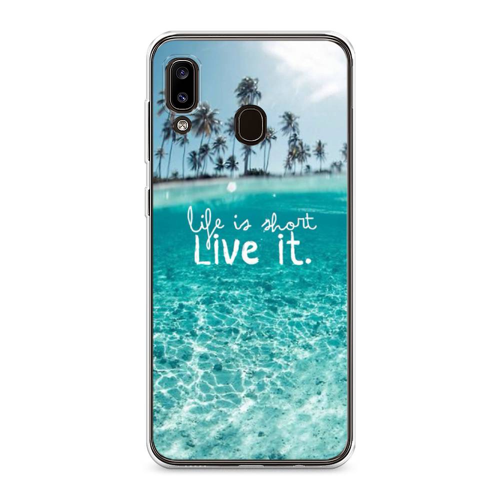 

Чехол Awog на Samsung Galaxy A30/A20 "Live it", Разноцветный, 27550-7