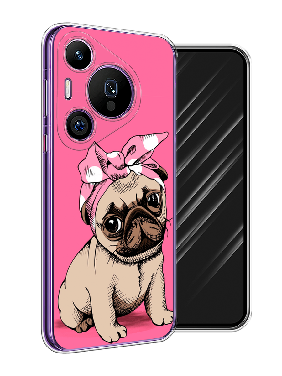 

Чехол Awog на Huawei Pura 70 Pro/70 Pro Plus "Dog Pin-Up", Розовый;бежевый, 6124450-1