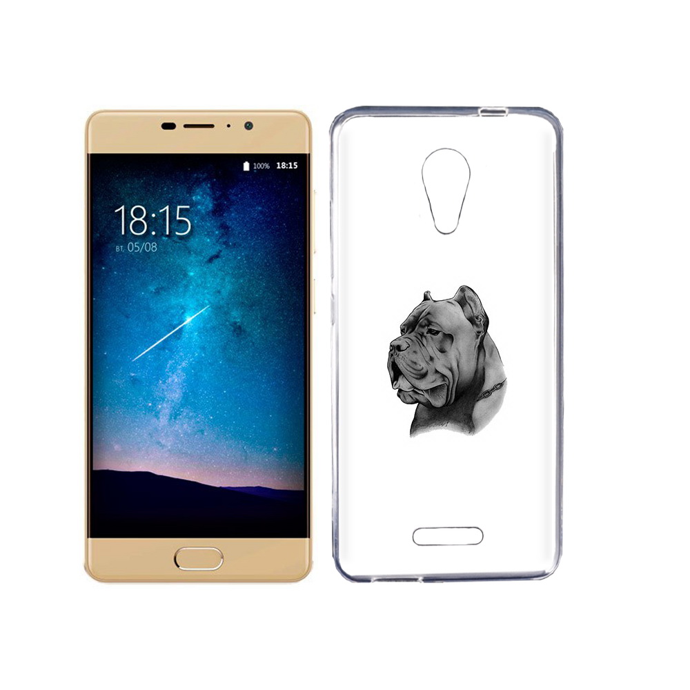 

Чехол MyPads Tocco для BQ 5201 Space грозный бульдог, Прозрачный, Tocco