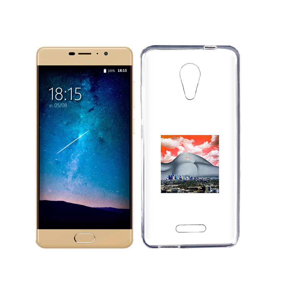 

Чехол MyPads Tocco для BQ 5201 Space город с девушкой на фоне, Прозрачный, Tocco