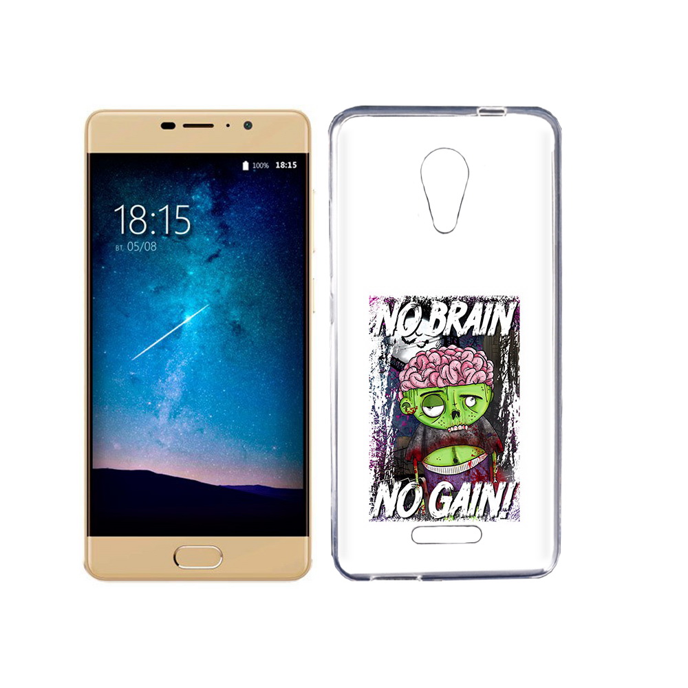 

Чехол MyPads Tocco для BQ 5201 Space глупый зомби, Прозрачный, Tocco