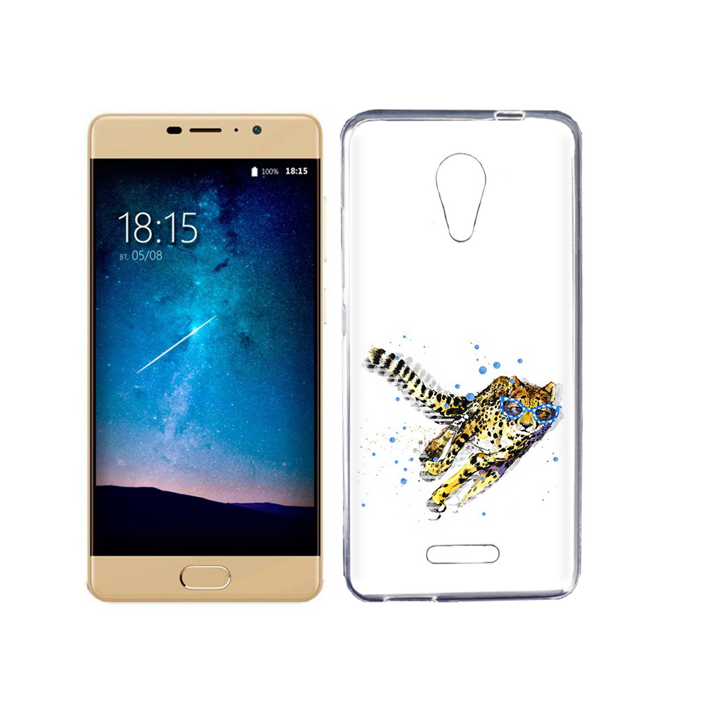 

Чехол MyPads Tocco для BQ 5201 Space гепард в очках, Прозрачный, Tocco