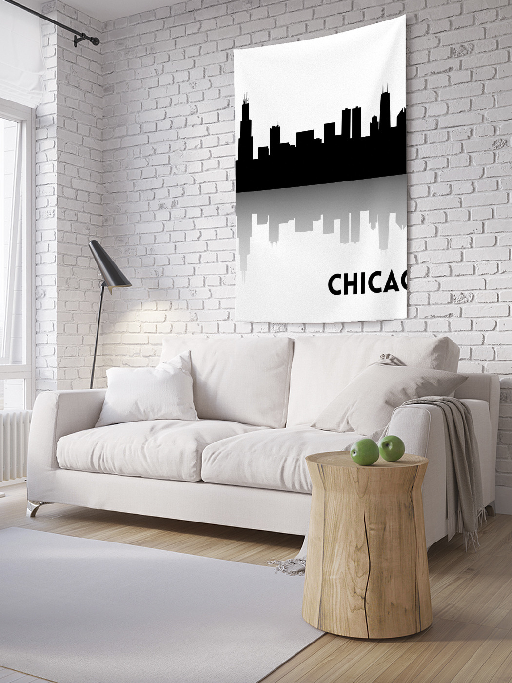 

Вертикальное фотопанно на стену JoyArty Тени Чикаго 100x150 см, Тени Чикаго