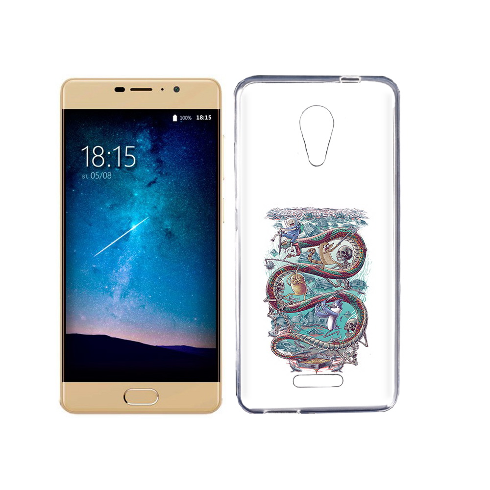 

Чехол MyPads Tocco для BQ 5201 Space время приключений страшилка, Прозрачный, Tocco