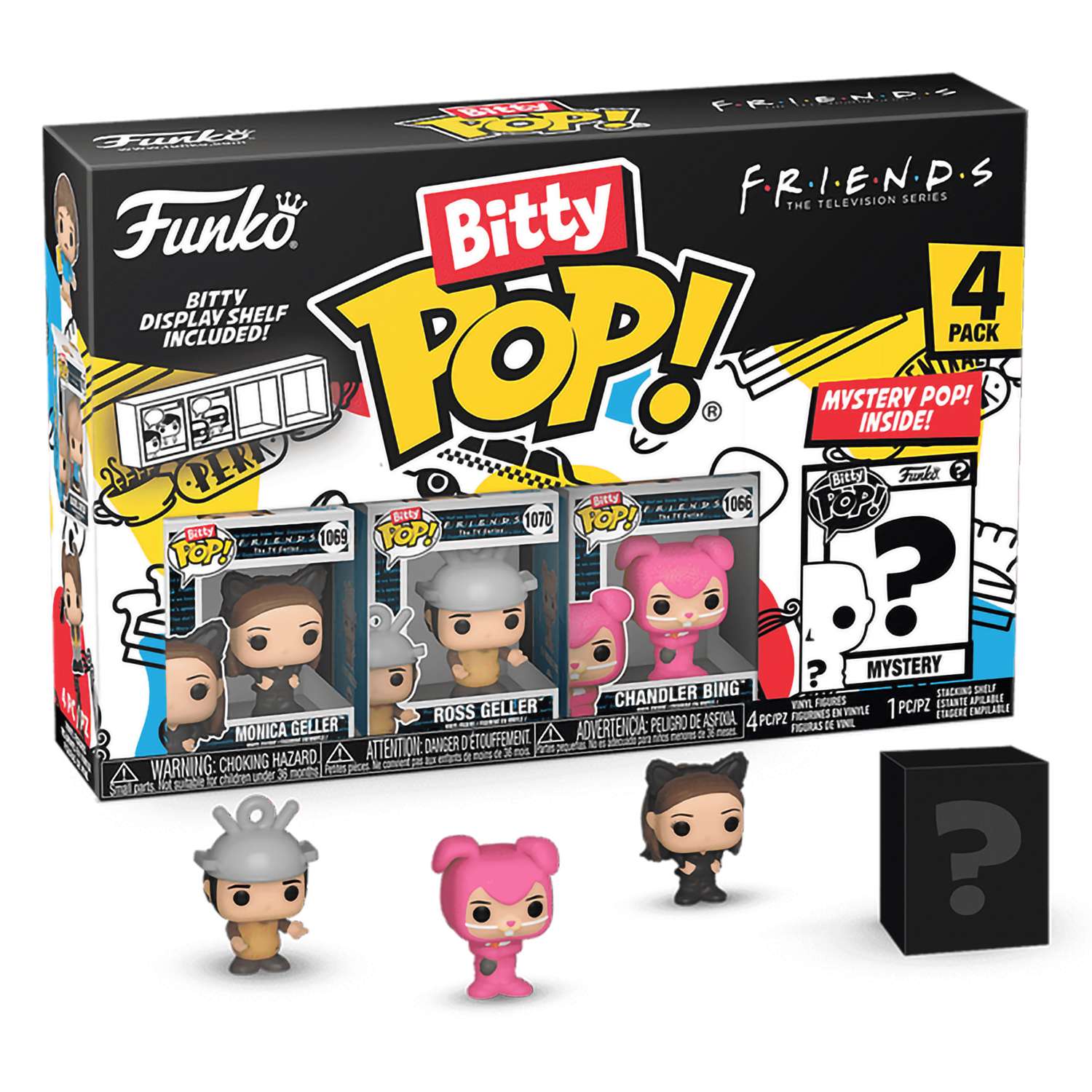 Фигурка Funko Bitty POP!: Friends S3: Monica Geller+Ross Geller+Chandler Bing+Mystery 600017648353