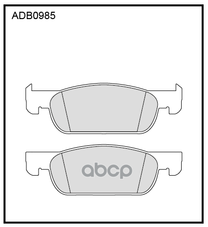 

Комплект Тормозных Колодок Allied Nippon Adb0985