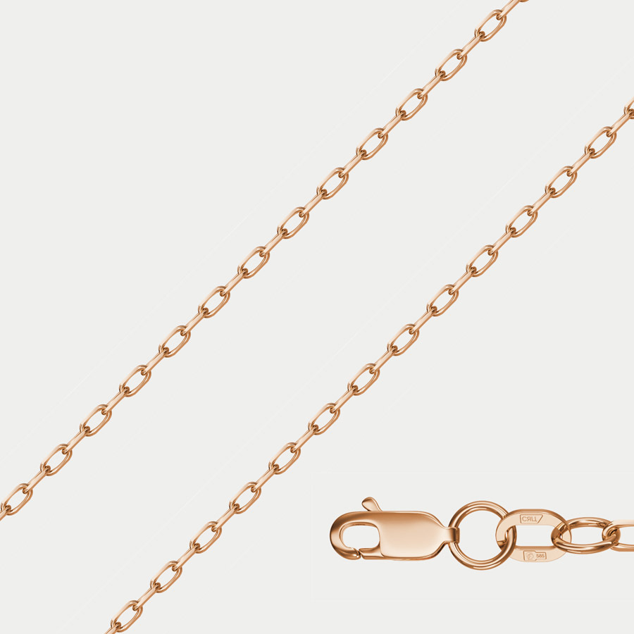 

Цепочка из золота 50 см GOLD CENTER НЦ 12-042ПГ 0.60, Розовый, НЦ 12-042ПГ 0.60