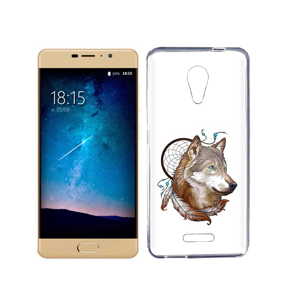 

Чехол MyPads Tocco для BQ 5201 Space волк и ловец снов, Прозрачный, Tocco