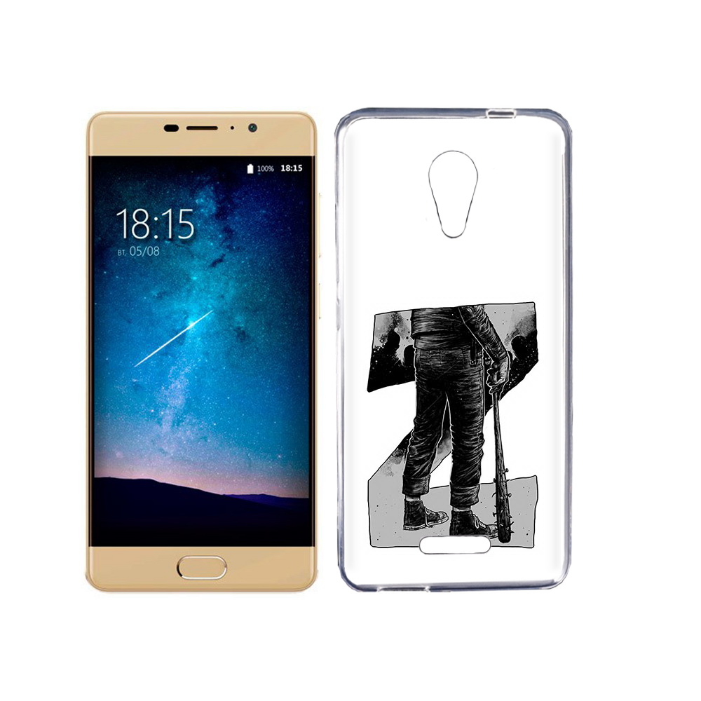 

Чехол MyPads Tocco для BQ 5201 Space воин черно белый, Tocco