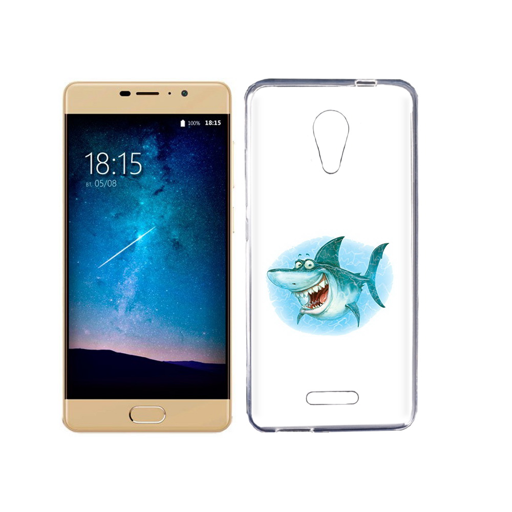 

Чехол MyPads Tocco для BQ 5201 Space веселая акула, Прозрачный, Tocco