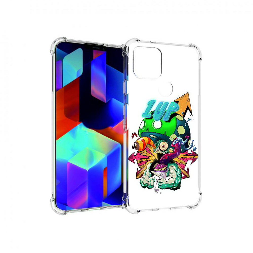 

Чехол MyPads Tocco для Google Pixel 5 сильный гриб абстракция, Прозрачный, Tocco