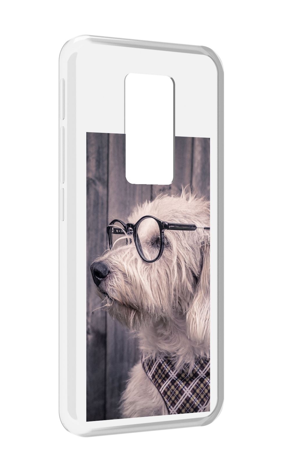 

Чехол MyPads Собака-в-очках для Motorola Defy 2021, Прозрачный, Tocco