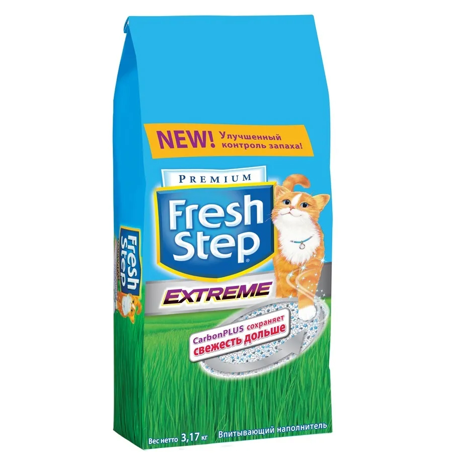 

Наполнитель для кошачьего туалета Fresh Step Extreme впитывающий 3,17 кг