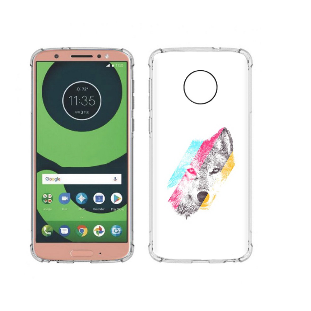 

Чехол MyPads Tocco для Motorola Moto G6 волк градиент (PT99805.376.268), Прозрачный, Tocco