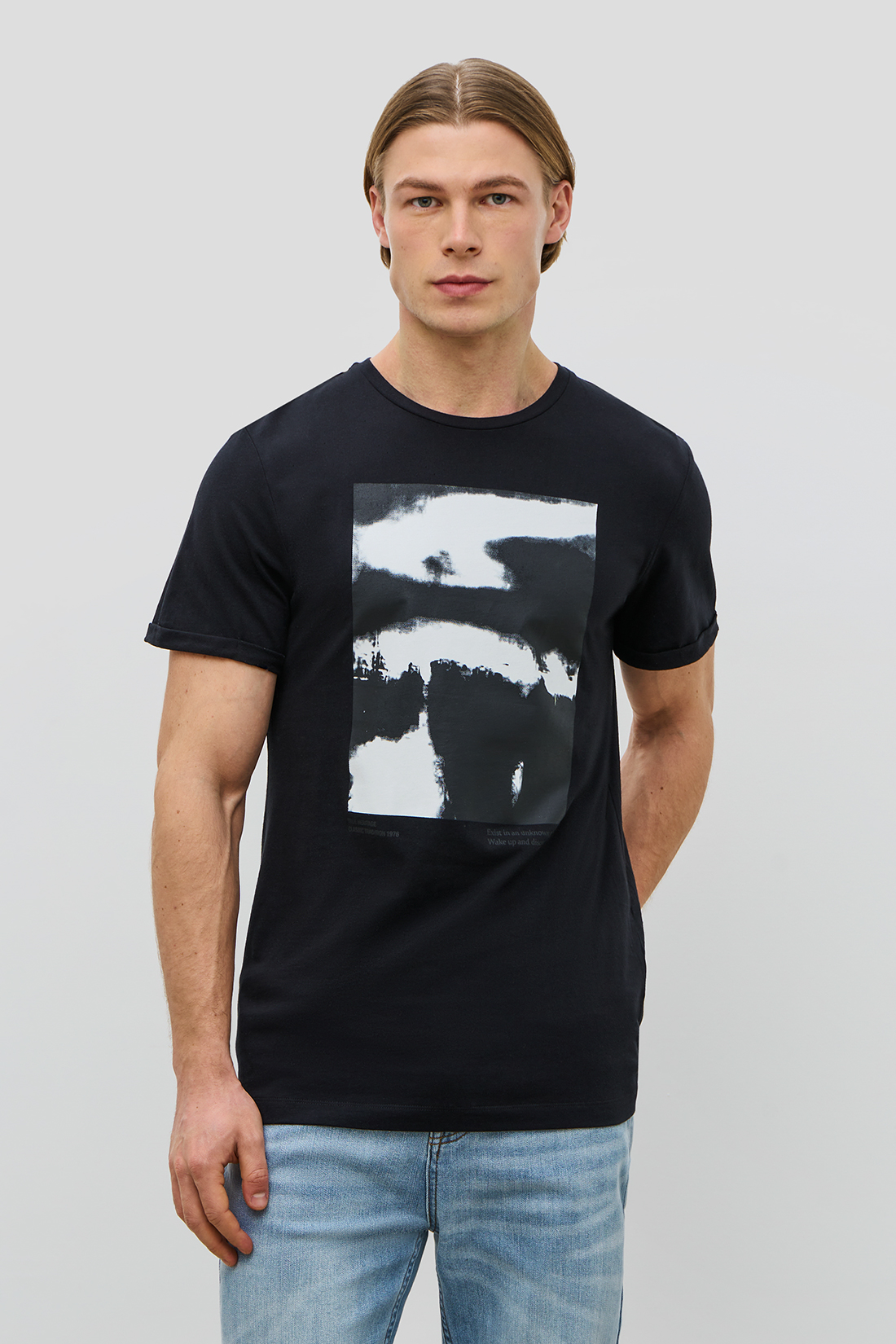 

Футболка мужская Baon B7323002 черная L, Черный, B7323002