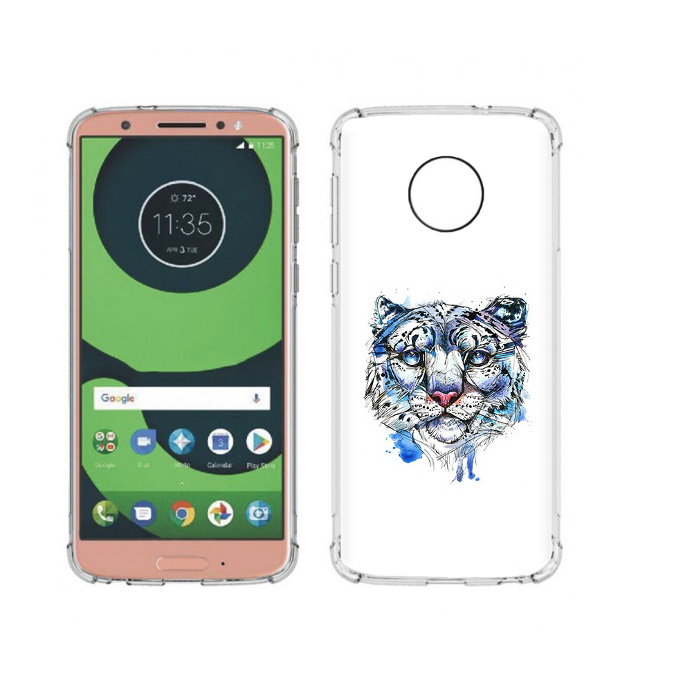 

Чехол MyPads Tocco для Motorola Moto G6 водяной тигр (PT99805.376.263), Прозрачный, Tocco