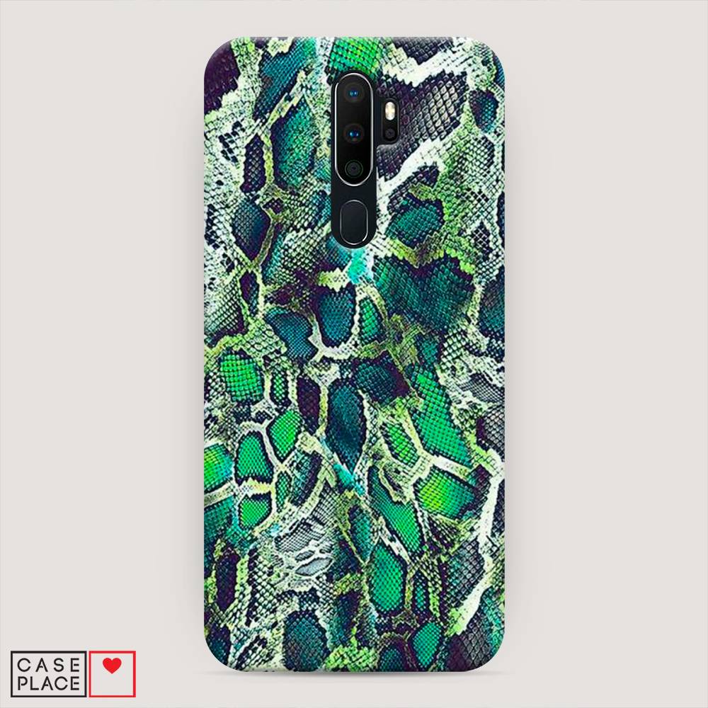 

Пластиковый чехол "Зеленая кожа змеи" на Oppo A9 (2020), 251920-2