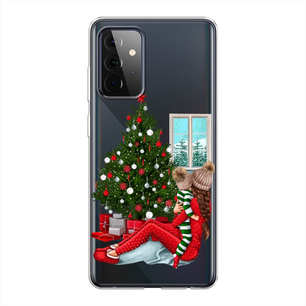 

Чехол на Samsung Galaxy A72 "Новый год с мамой", Красный;зеленый;голубой, 2101950-6