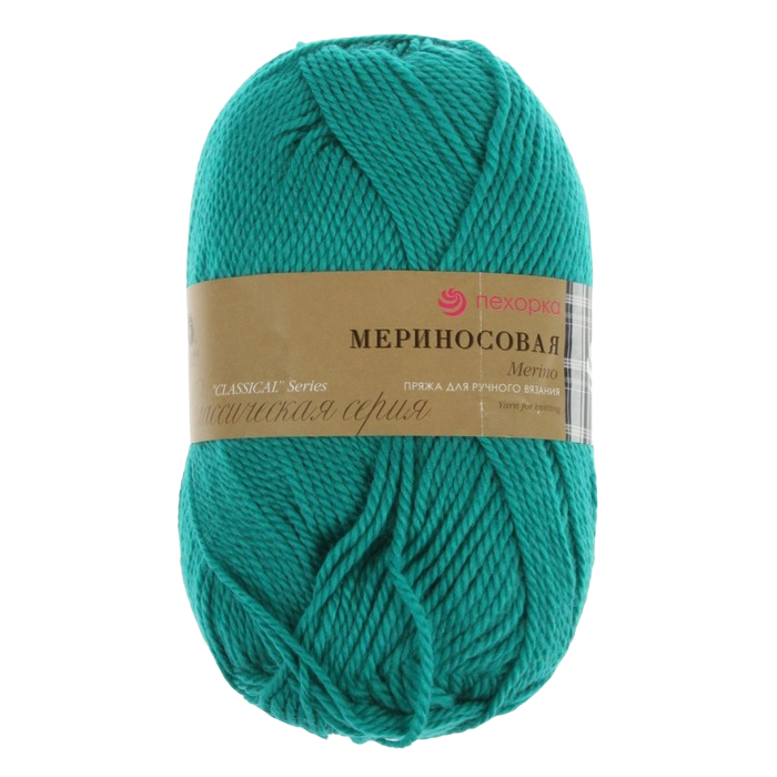 

Пряжа Мериносовая 50%меринос.шерсть 50% акрил 200м/100гр (335-Изумруд), Зеленый