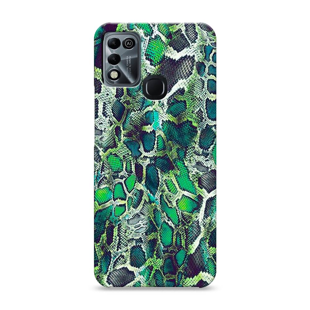 

Пластиковый чехол "Зеленая кожа змеи" на Infinix HOT 10 Play, 3100620-2