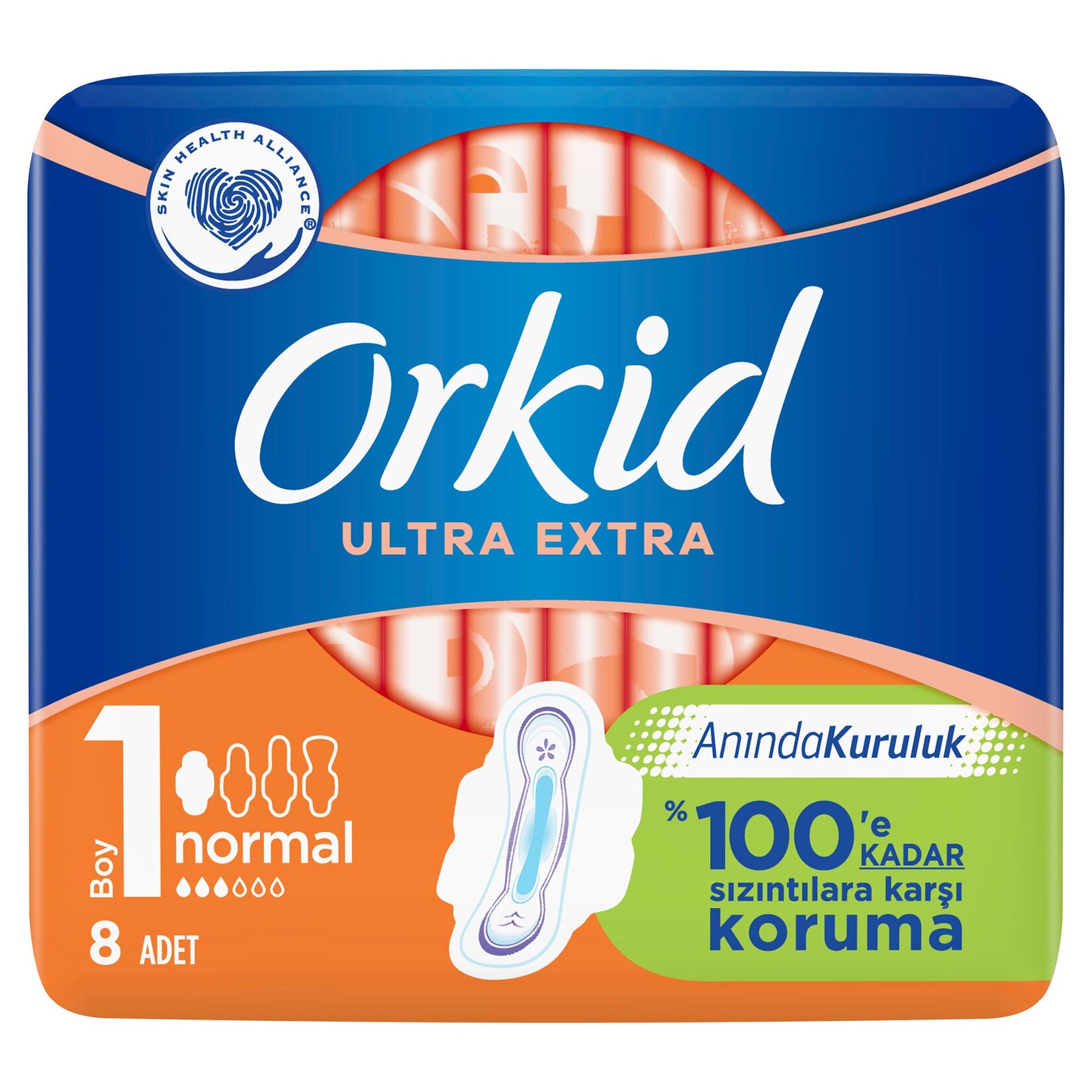 

Гигиенические прокладки Orkid Ultra Extra Normal, 1 размер, 8 шт.