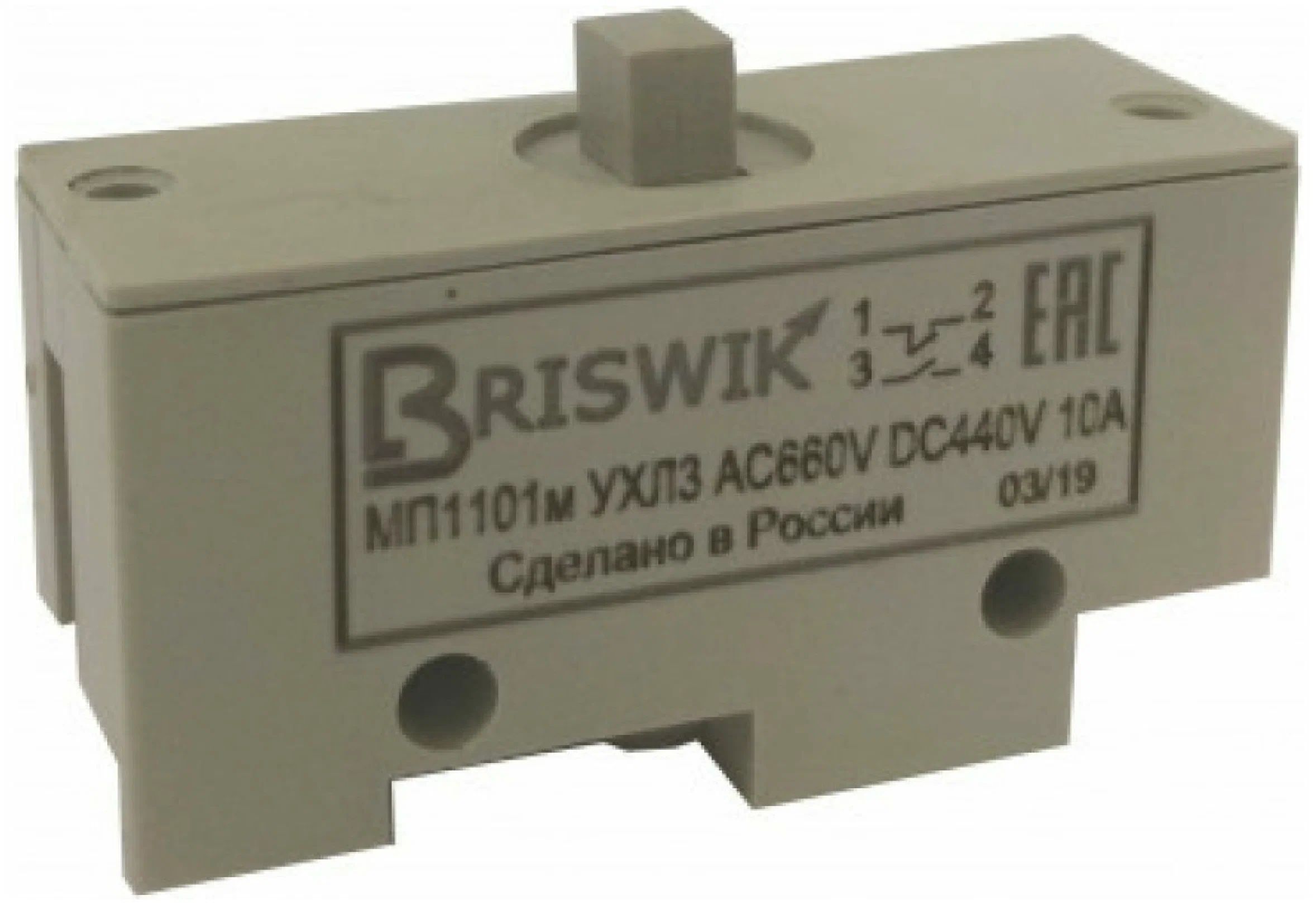 

Микропереключатель Briswik МП-1101м/01 толкатель-винт-базовый mp110101.BR