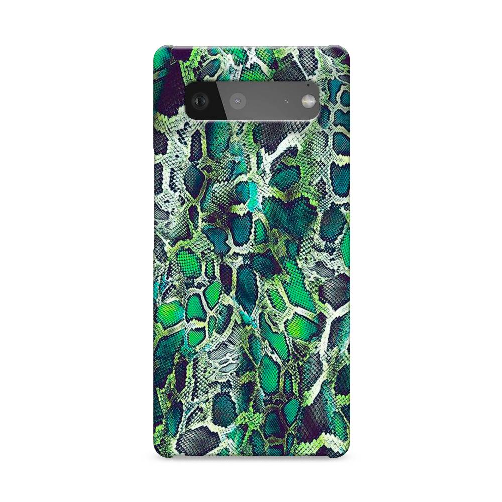 

Пластиковый чехол "Зеленая кожа змеи" на Google Pixel 6, 270820-2