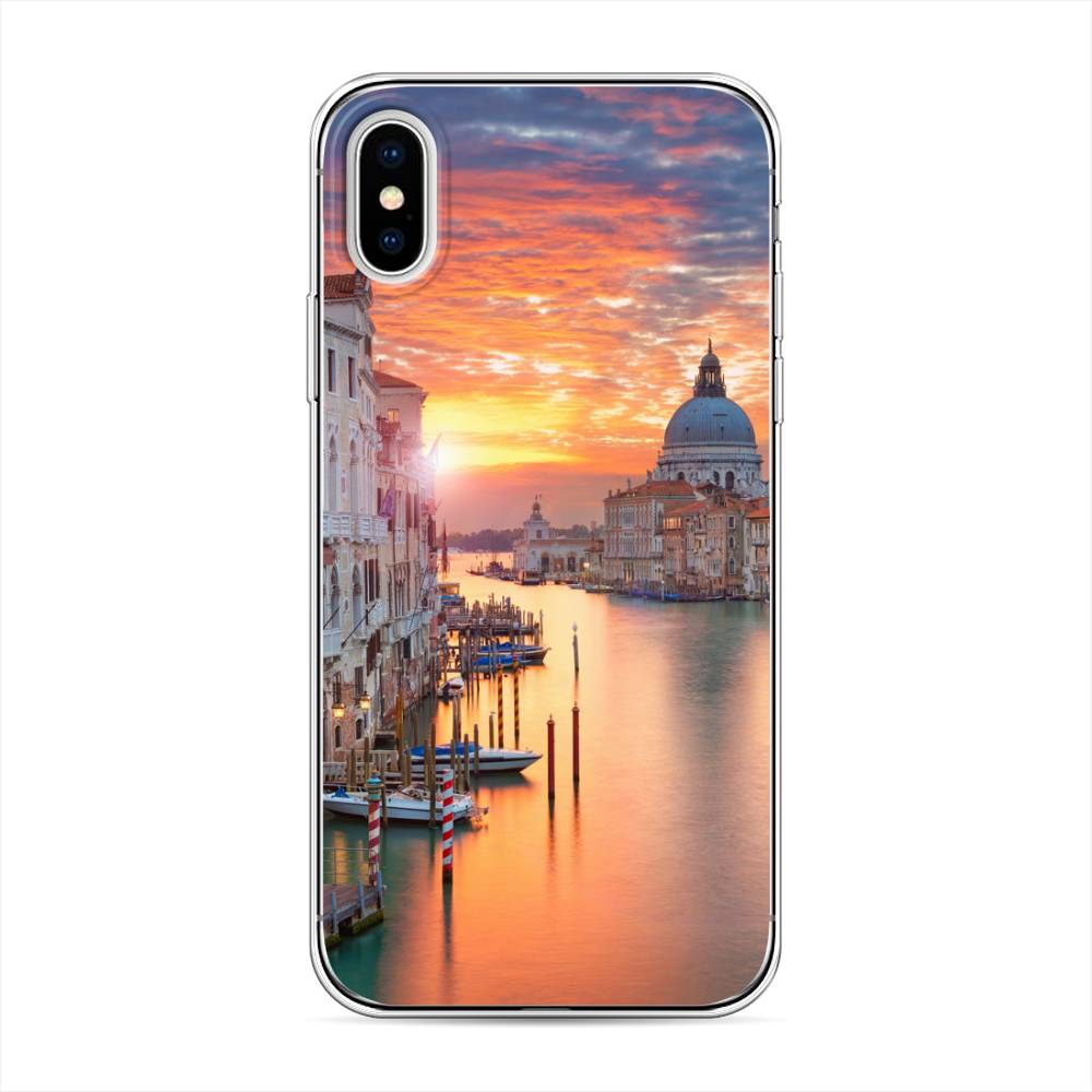 

Чехол на Apple iPhone XS "Восход 11", Розовый;оранжевый, 11850-2