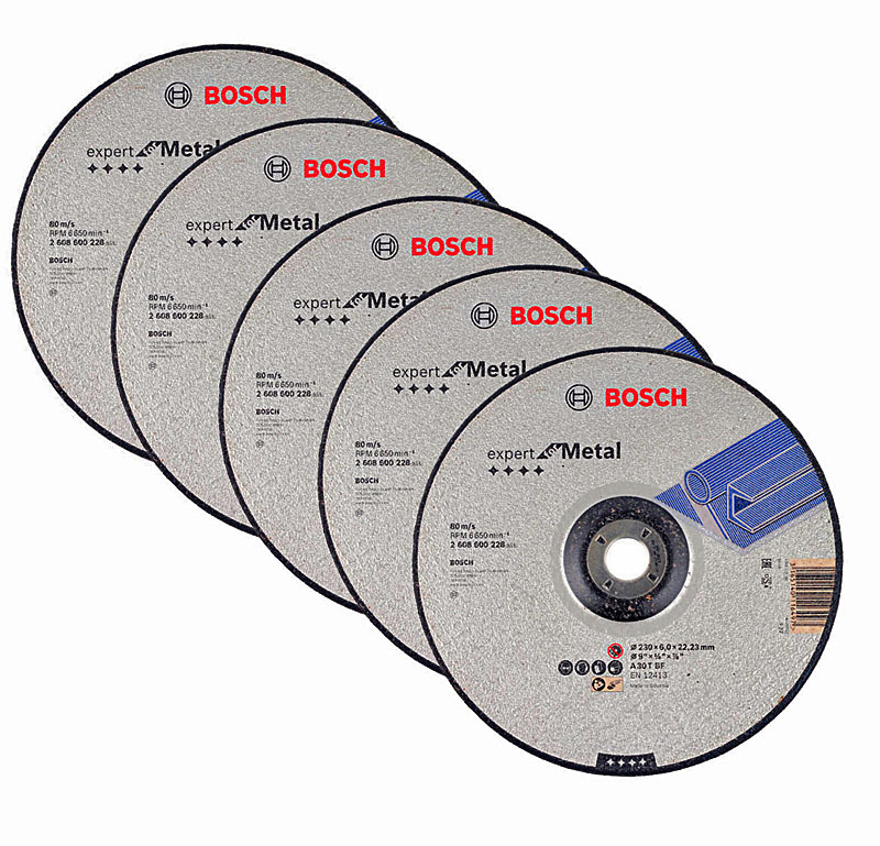 

Круг зачистной по металлу Bosch (2608600228) 230х22х6 мм вогнутый (5 шт.)