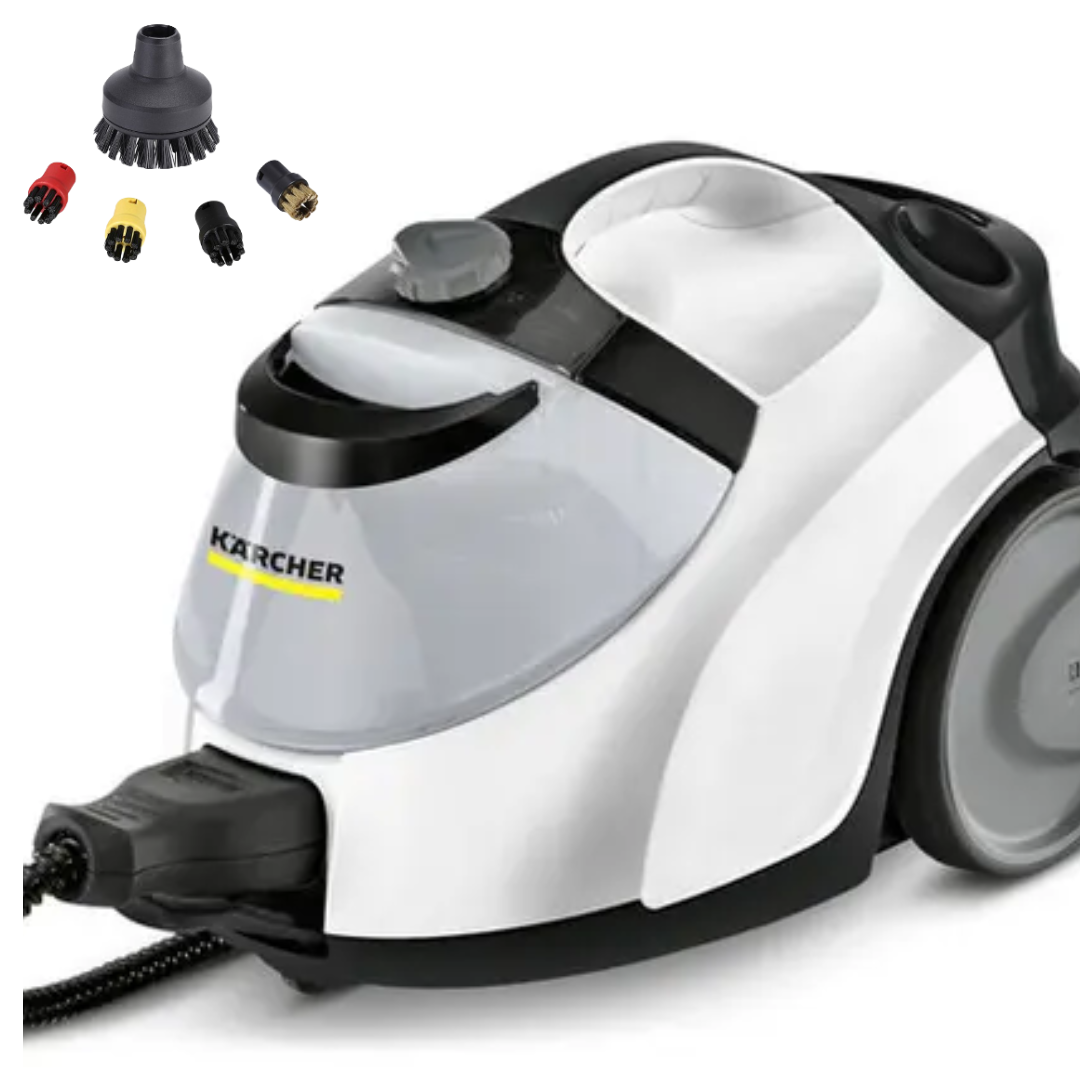 

Пароочиститель Karcher SC 5 EasyFix белый, SC 5 EasyFix+5 насадок IVAHAVI