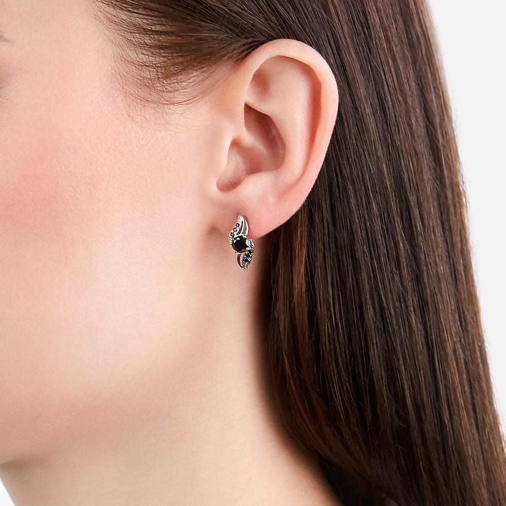

Серьги из серебра ЮВЕЛИР КАРАТ 2826222/9, фианит, 2826222/9