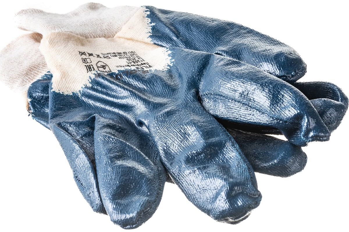 Перчатки с нитриловым покрытием S. GLOVES VILEN ECO размер 10 31306-10 перчатки нейлоновые с нитриловым полуобливом размер 8 микс greengo