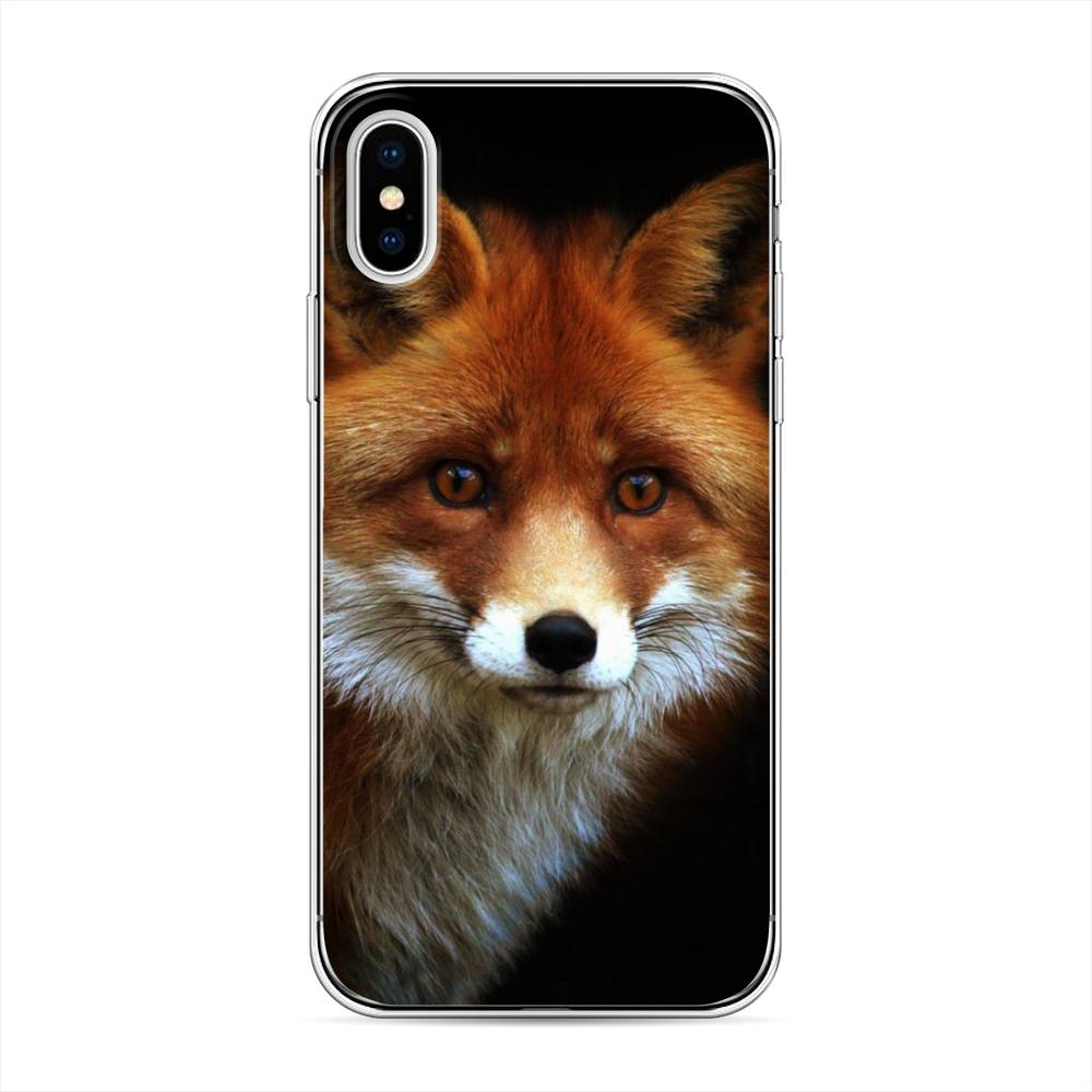 

Чехол на Apple iPhone XS "Лиса 2", Оранжевый;черный;серый, 11850-1