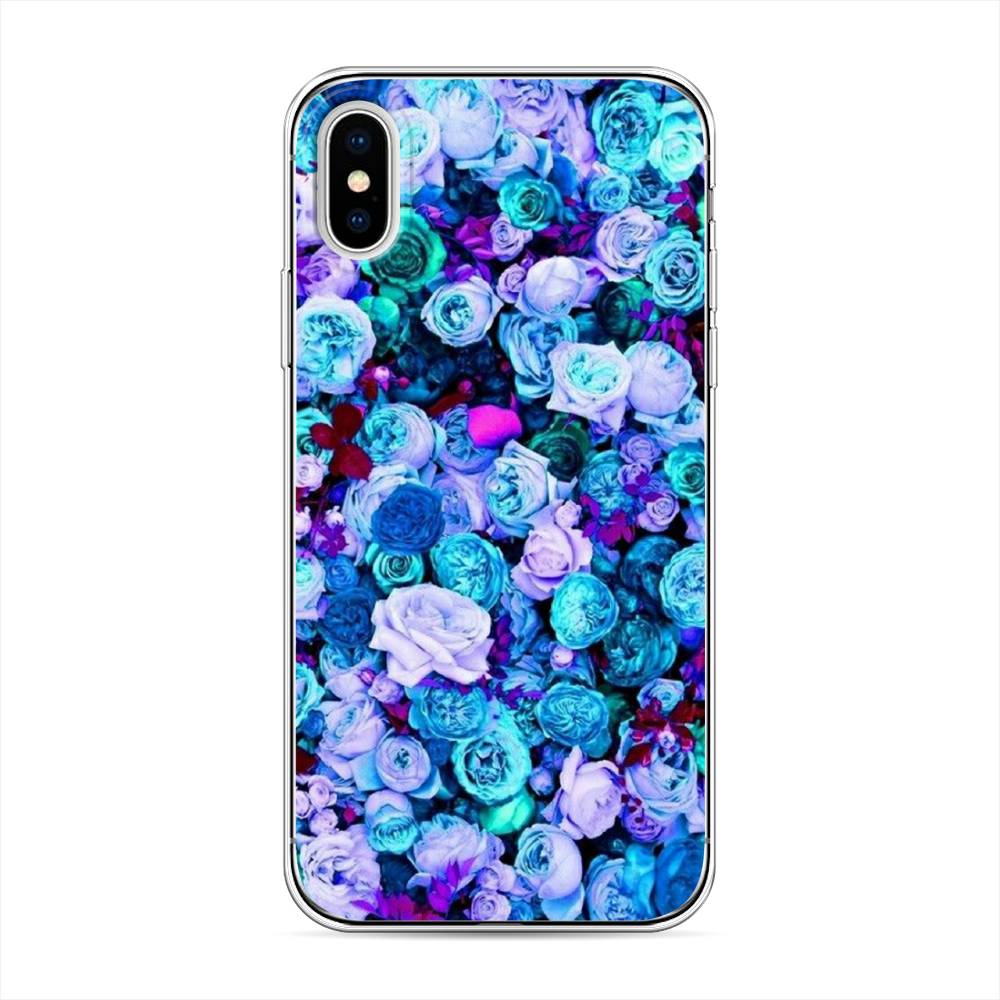 

Чехол для Apple iPhone XS "Цветочный ковер", Фиолетовый, 11850-2