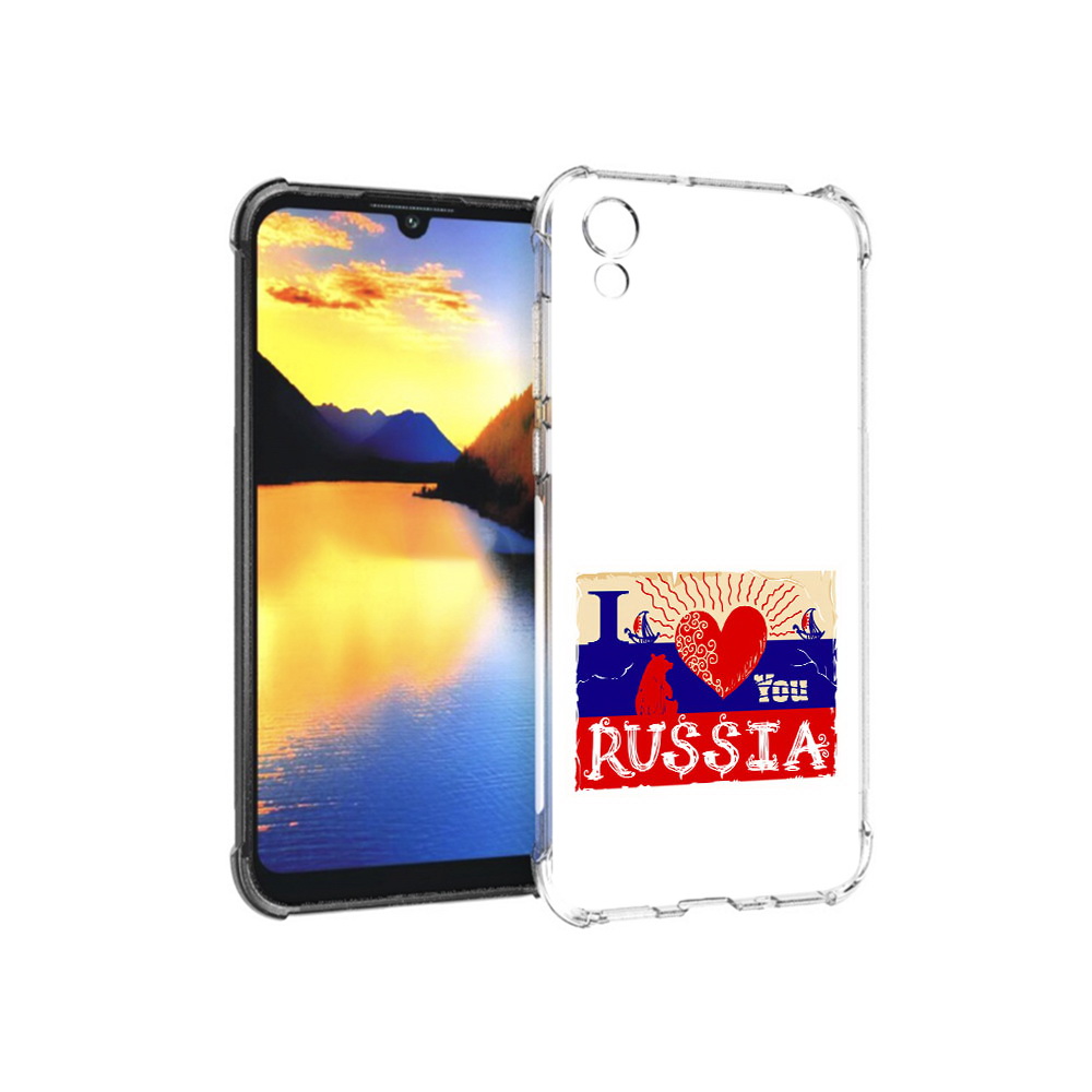 

Чехол MyPads Tocco для Huawei Y5 Люблю Россию, Прозрачный, Tocco